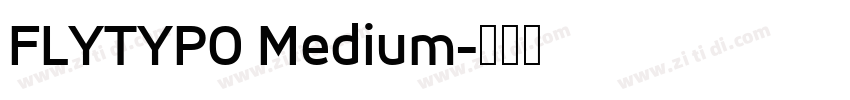 FLYTYPO Medium字体转换
